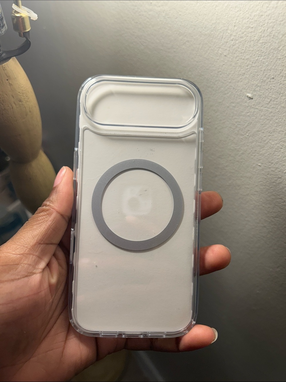 OtterBox Clear Phone Case with Gray MagSafe Ring